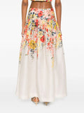 Zimmermann White Multicoloured Floral Maxi Skirt 3