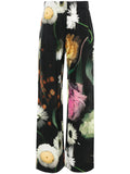 Stine Goya Black Multicoloured Floral Trousers