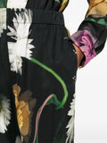Stine Goya Black Multicoloured Floral Trousers 4