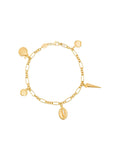 Anni Lu Gold Shell Charm Bracelet