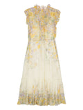Zimmermann Yellow Floral Gathered Maxi Dress 1