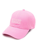 Ganni Pink White Logo Cap
