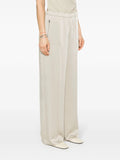 Vince Silver Satin Zip Pocket Trousers 2