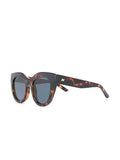 Le Specs Brown Tortoiseshell Thick Cat Eye Sunglasses 1