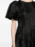 Aje Black Short Sleeve Midi Dress 4