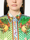 Alemais Silk Multicoloured Print Short Sleeve Shirt 4