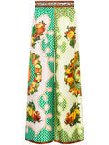 Alemais Silk Multicoloured Print Trousers
