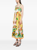 Alemais Multicoloured Fruit Print Sleeveless Midi Dress 2