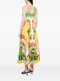 Alemais Multicoloured Fruit Print Sleeveless Midi Dress 3