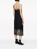 Anine Bing Black Lace Trim Midi Skirt 2