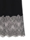 Anine Bing Black Lace Trim Midi Skirt 3