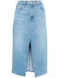 Paige Blue Denim Midi Skirt 
