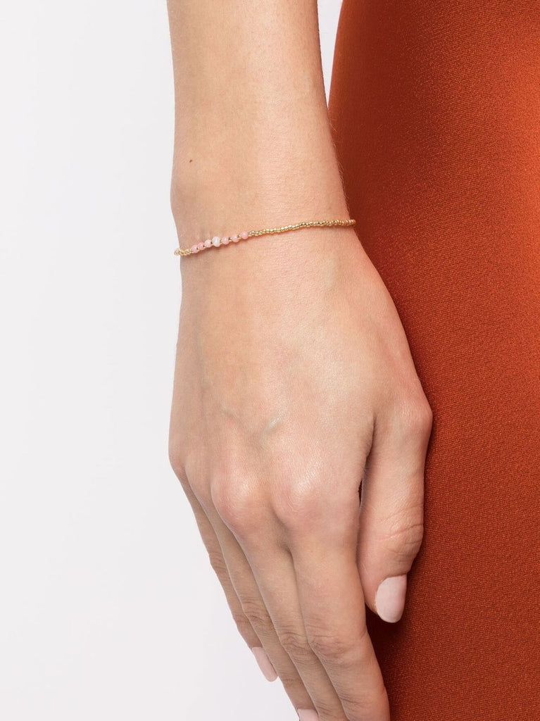 Anni Lu Baby Pink Gold Beaded Bracelet 1