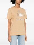 Marant Etoile Beige Gold Logo T-Shirt 2