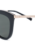 Le Specs Thin Black Gold Cat Eye Sunglasses 2