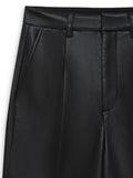 Black 'Carmen' Faux Leather Trousers