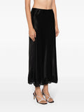Rixo Black Lace Hem Midi Skirt 2