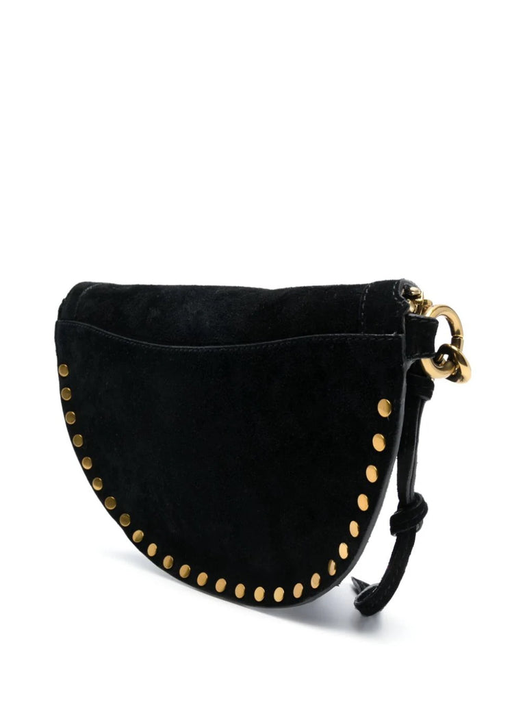 Isabel Marant Black Suede Studded Belt Bag 2