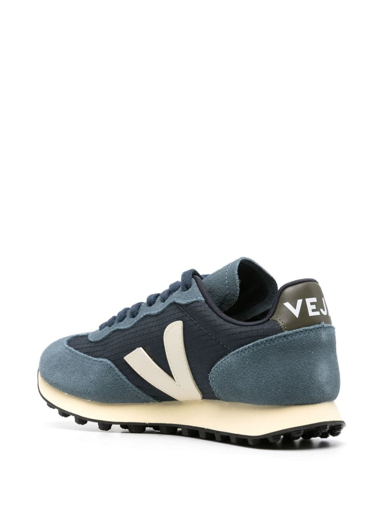 Veja Blue White Low Top Trainers 2
