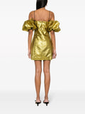 'Brera' Metallic Jacquard Mini Dress