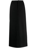 'Brushed Flannel Maxi Skirt'