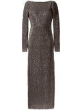 'Carsoni' Holographic Sequin Maxi Dress