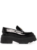 Alexander Wang Black Patent Chunky Sole Loafers