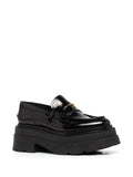 Alexander Wang Black Patent Chunky Sole Loafers 1