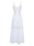 Charo Ruiz Ibiza White Embroidered Lace Maxi Dress 1