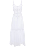 Charo Ruiz Ibiza White Embroidered Lace Maxi Dress