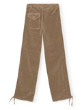 Ganni Brown Corduroy Drawstring Trousers 4