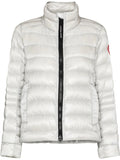 Canada Goose Silver High Neck Padded Jacket