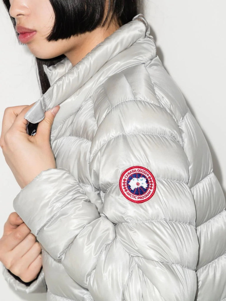 Canada Goose Silver High Neck Padded Jacket 3