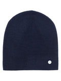 Warm Me Navy Smiley Face Beanie Hat