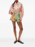 Alemais Multicoloured Printed Satin Shorts 2