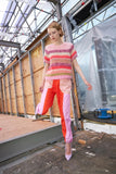 Dawn X Dare Pink Striped Knit Top 1
