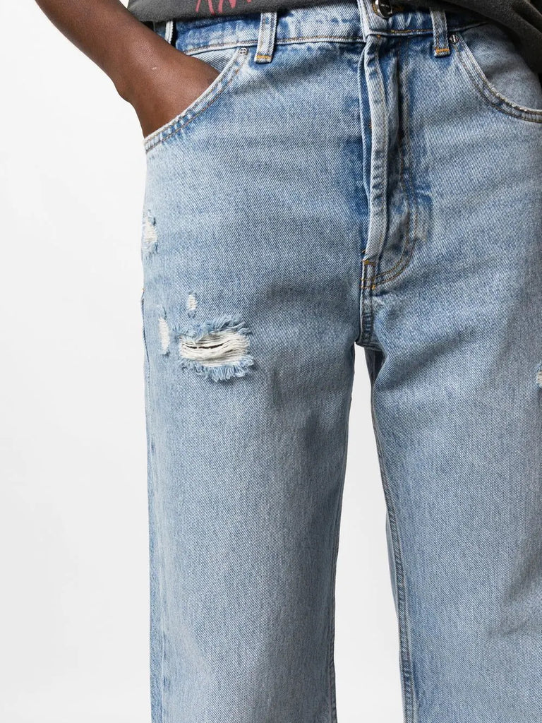 Anine Bing Blue Distressed Jeans 4