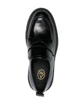 Ash Black Gold Stud Chunky Loafers 2