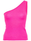Crush Pink One Shoulder Knit Top