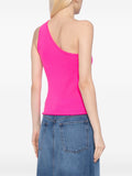 Crush Pink One Shoulder Knit Top 3