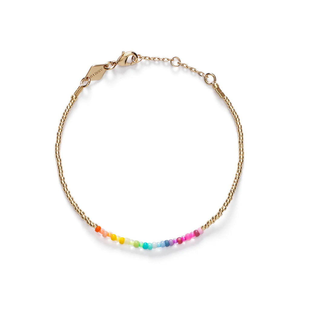 Anni Lu Gold Rainbow Beaded Bracelet