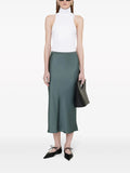 Anine Bing Green Silk Midi Skirt 1