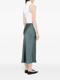 Anine Bing Green Silk Midi Skirt 2