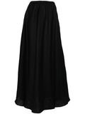 Faithfull The Brand Black High Waist Maxi Skirt