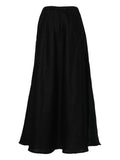 Faithfull The Brand Black High Waist Maxi Skirt 1
