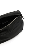 Alexander Wang Black Silver Canvas Logo Charm Strap Crossbody Bag 4
