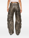 Golden Goose Brown Distressed Pocket Detail Trousers 3
