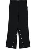 Black 'Isaac' Flared Trousers