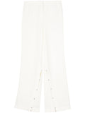 White 'Isaac' Flared Trousers