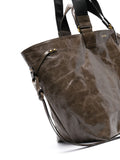 Isabel Marant Brown Crinkled Leather Tote Bag 3
